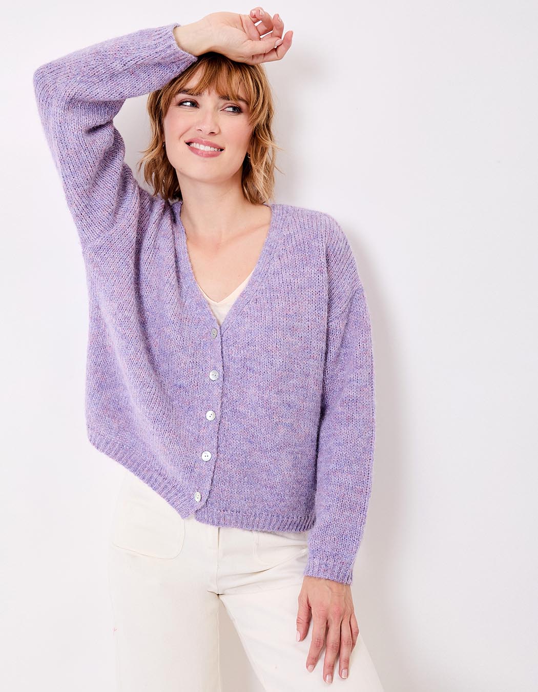 Plain short women’s cardigan femme La Fiancée