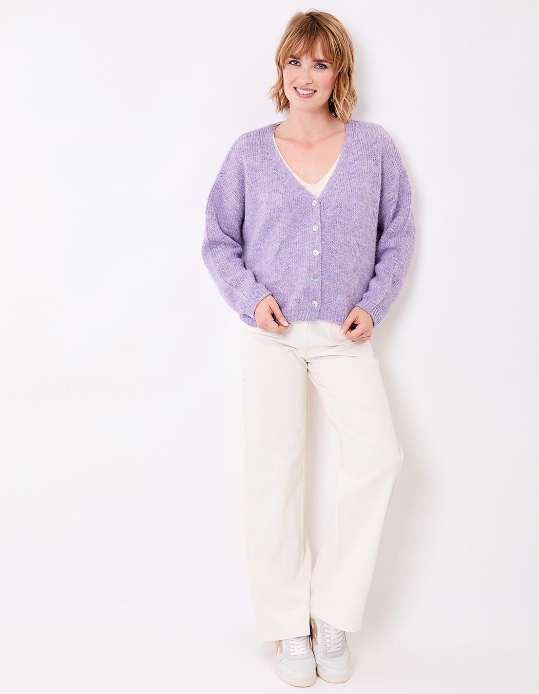 Plain short women’s cardigan femme La Fiancée