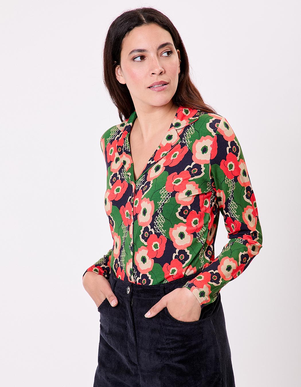 Flowing knit blouse femme Princesse Nomade