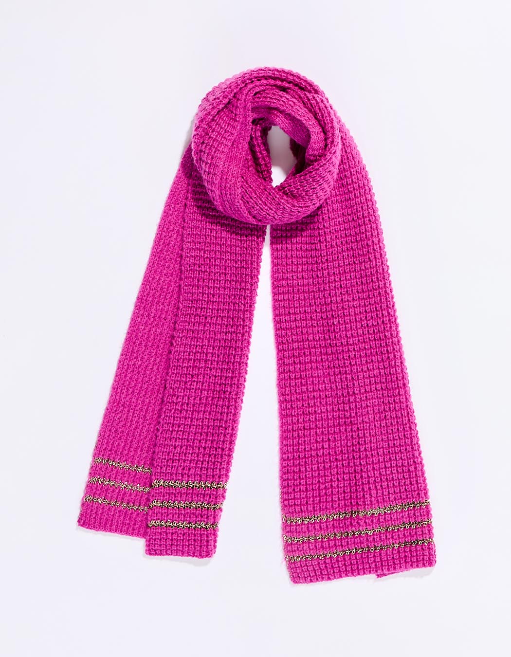 Warm lurex knit scarf femme Princesse Nomade