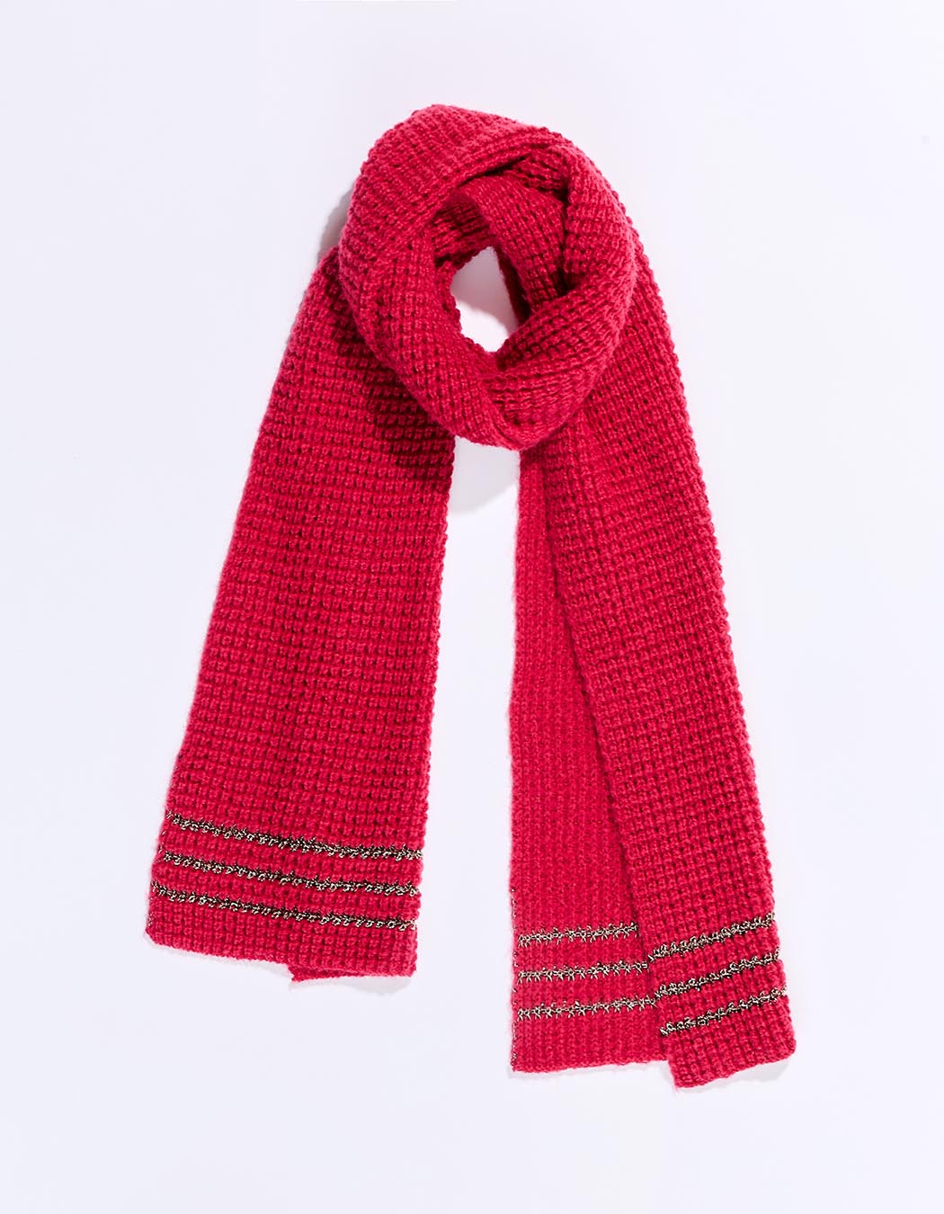 Warm lurex knit scarf femme Princesse Nomade