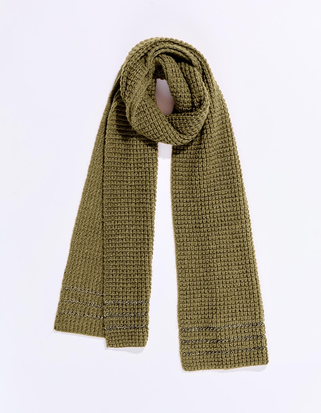 Warm lurex knit scarf femme Princesse Nomade