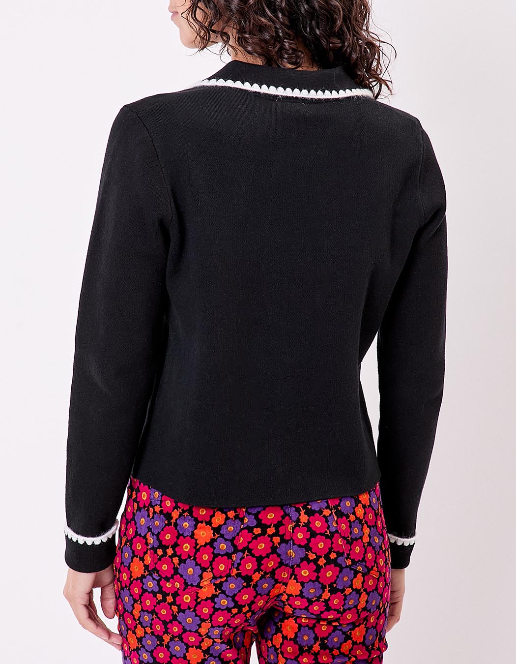 Plain thick cotton cardigan jacket femme Princesse Nomade