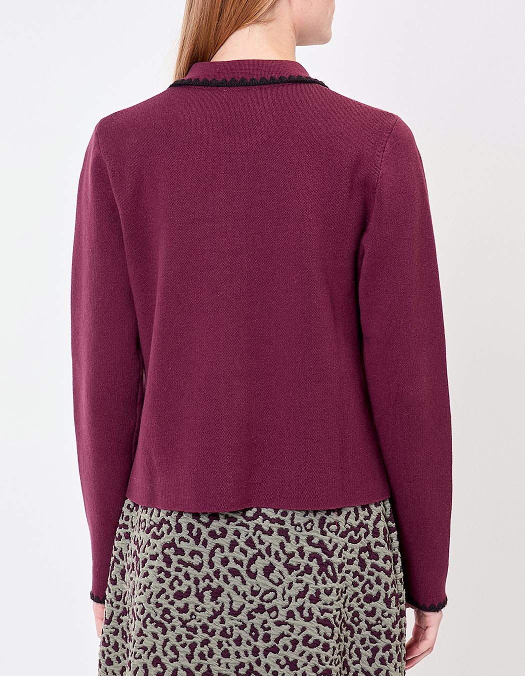 Plain thick cotton cardigan jacket femme Princesse Nomade