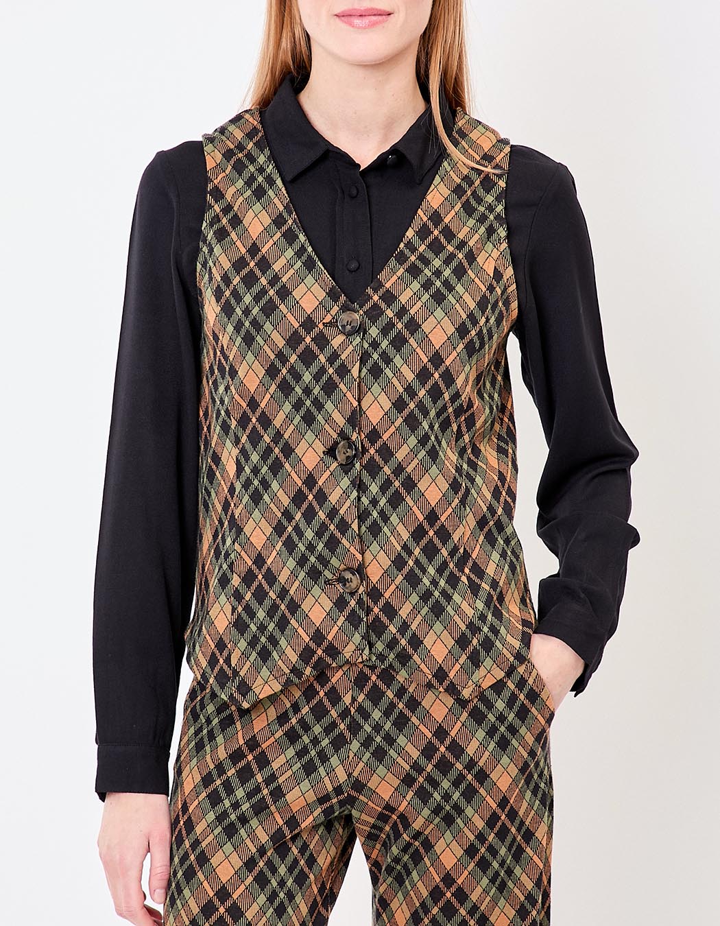 Organic knit waistcoat femme Princesse Nomade