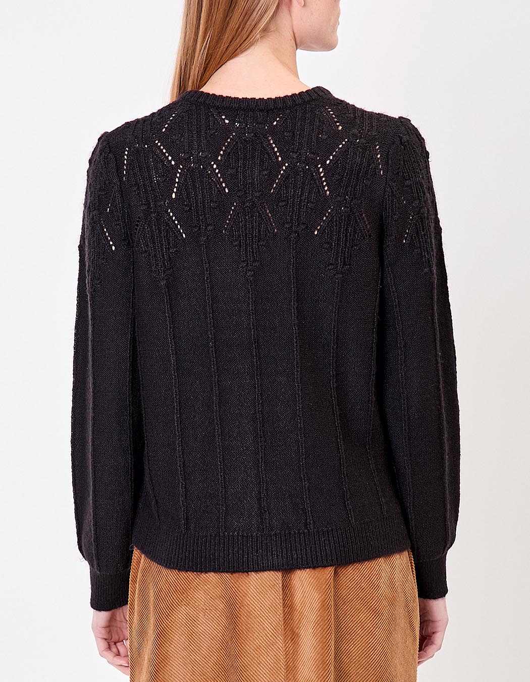 Soft knit cardigan with round neck femme Princesse Nomade