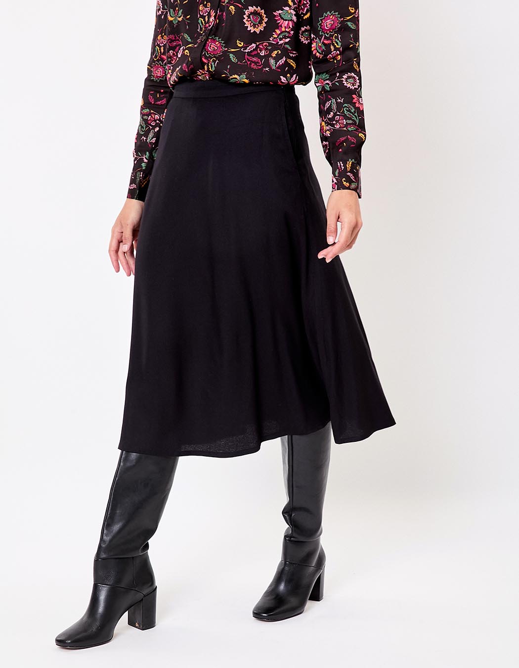 Flared flowing midi skirt femme Princesse Nomade