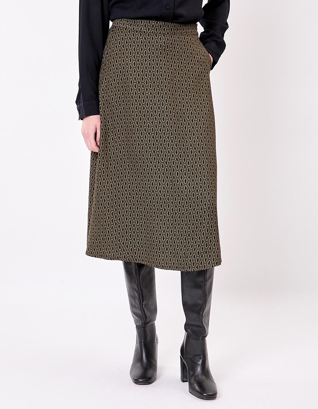 Flared flowing midi skirt femme Princesse Nomade