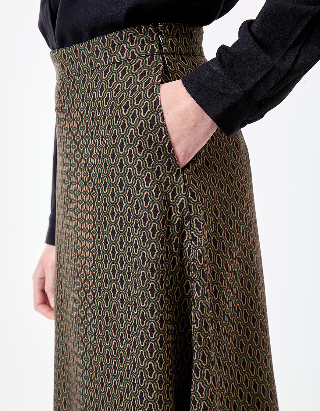 Flared flowing midi skirt femme Princesse Nomade