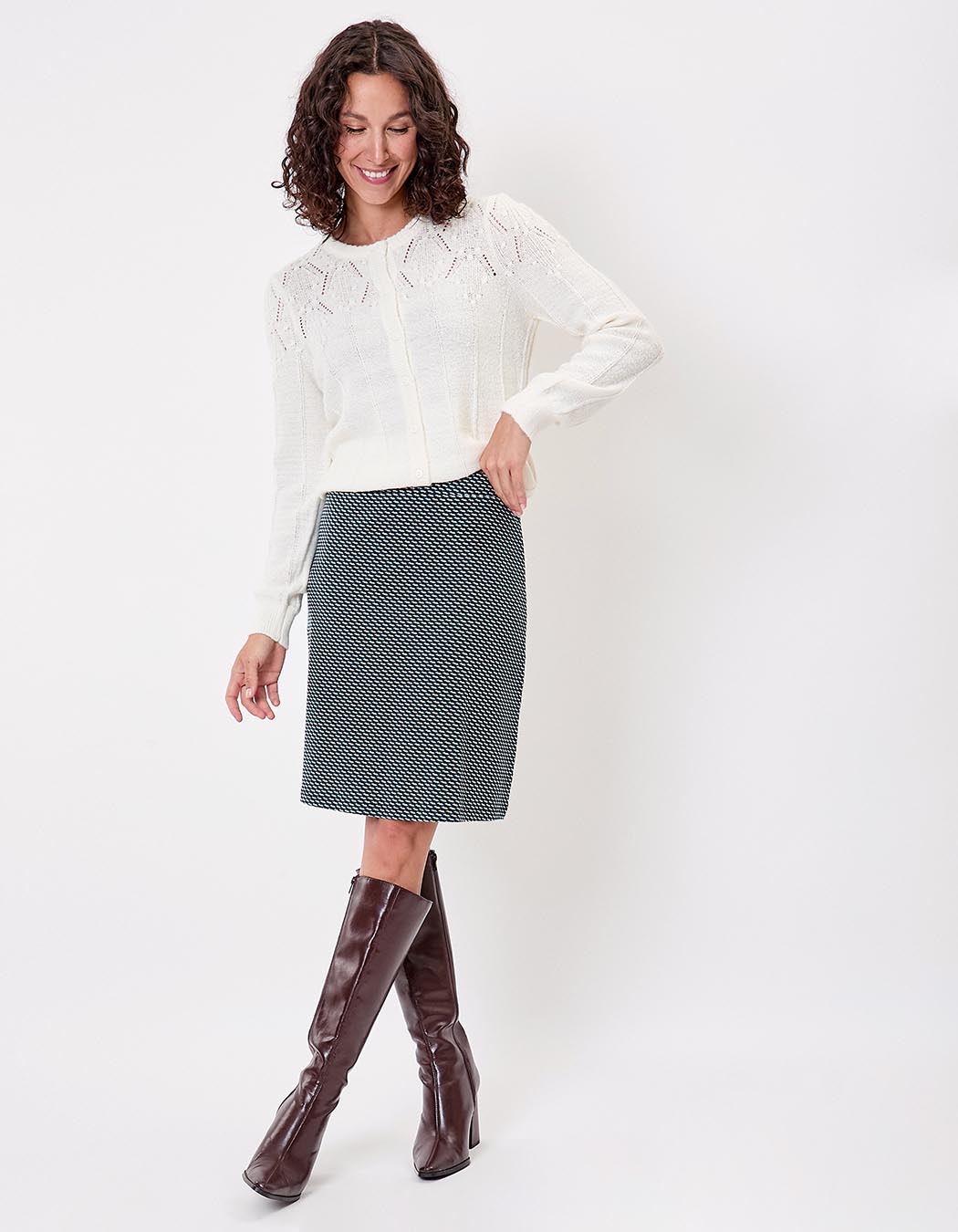 Organic knit mini skirt femme Princesse Nomade