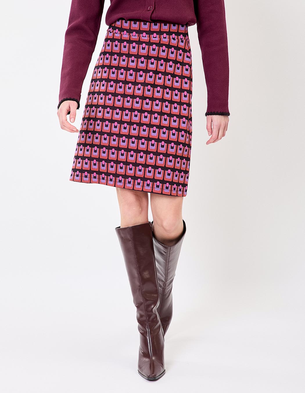 Organic knit mini skirt femme Princesse Nomade