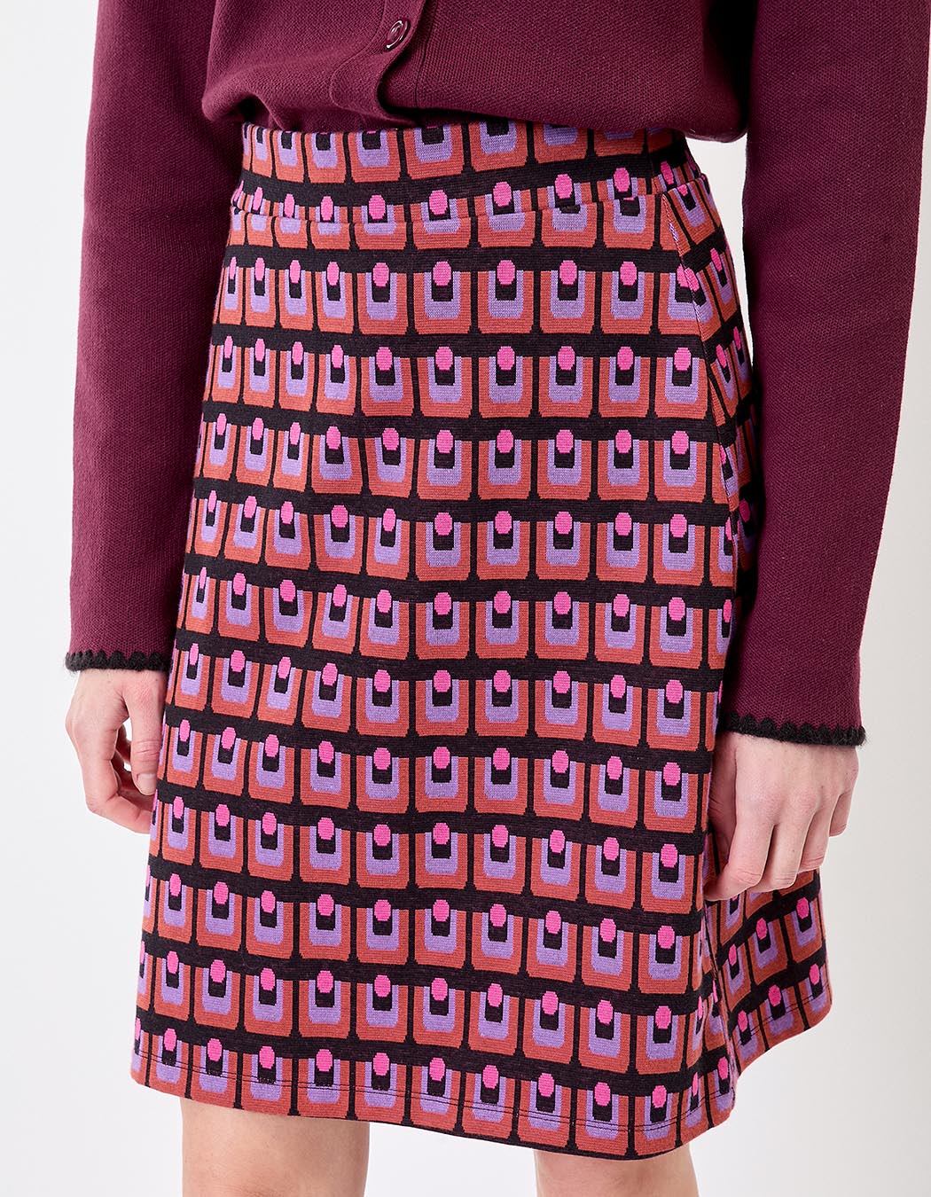 Organic knit mini skirt femme Princesse Nomade