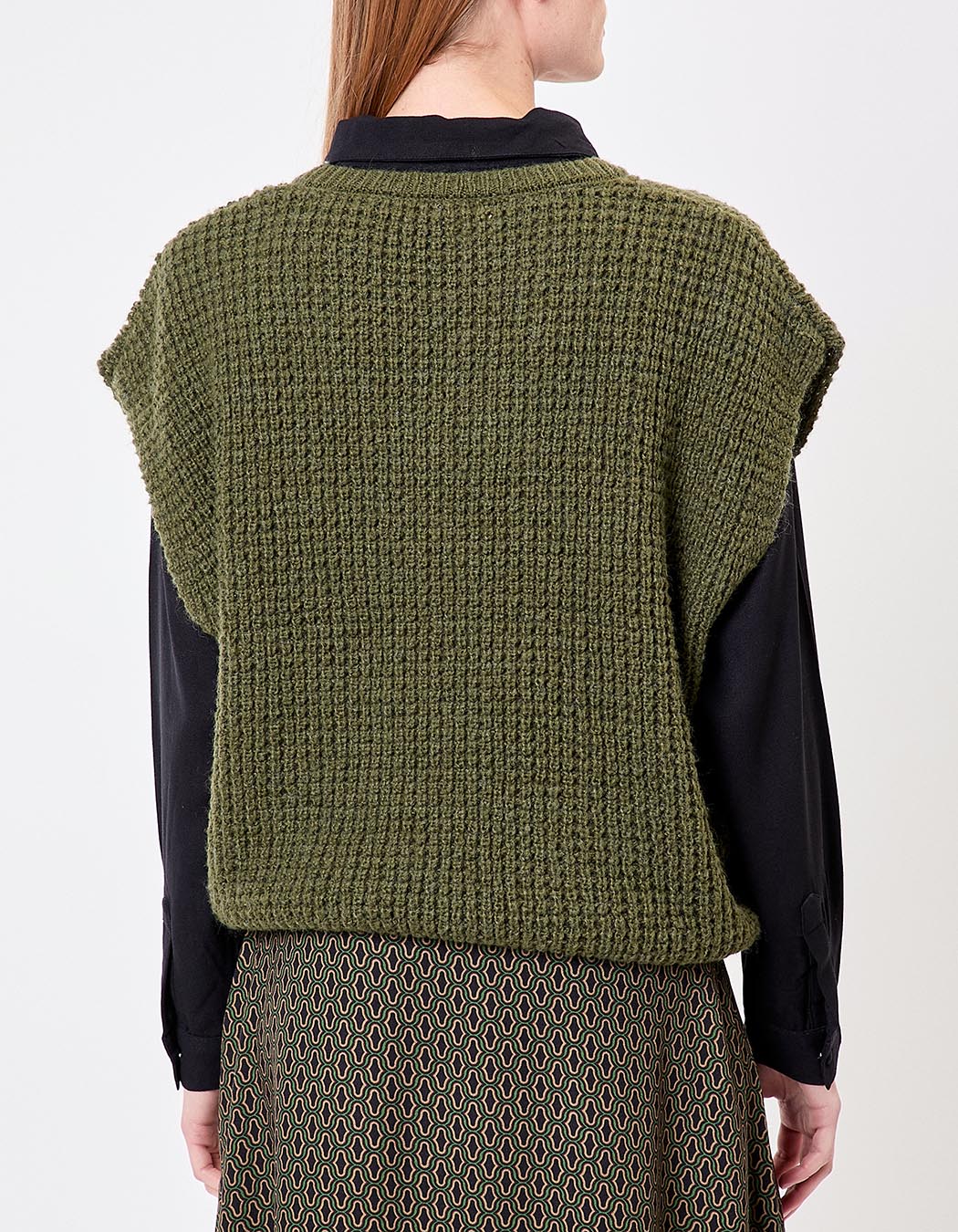 Fancy knit sleeveless sweater femme Princesse Nomade