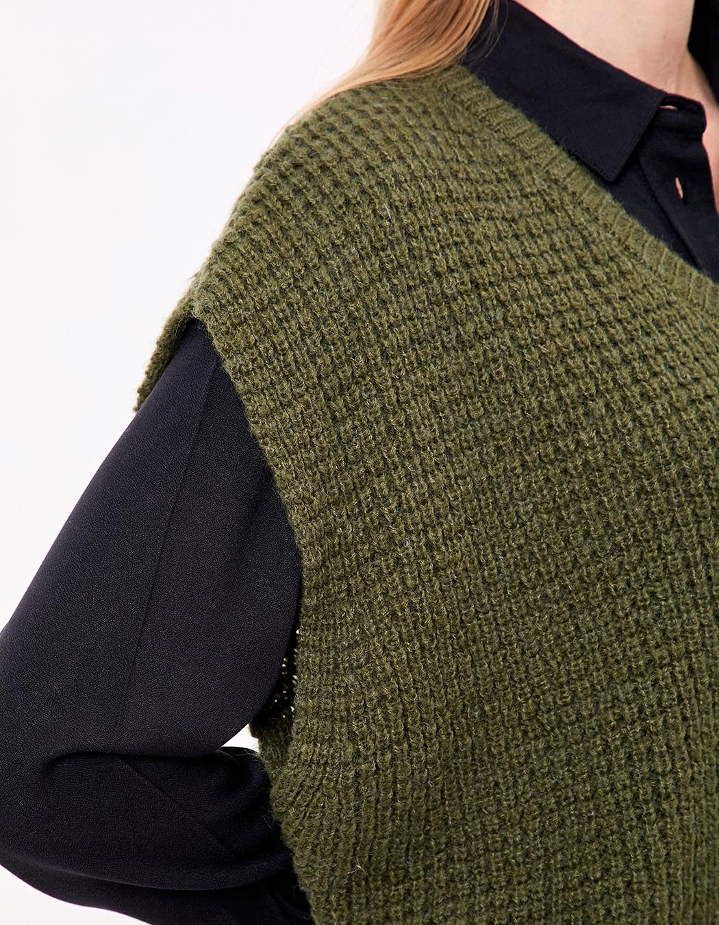 Fancy knit sleeveless sweater femme Princesse Nomade