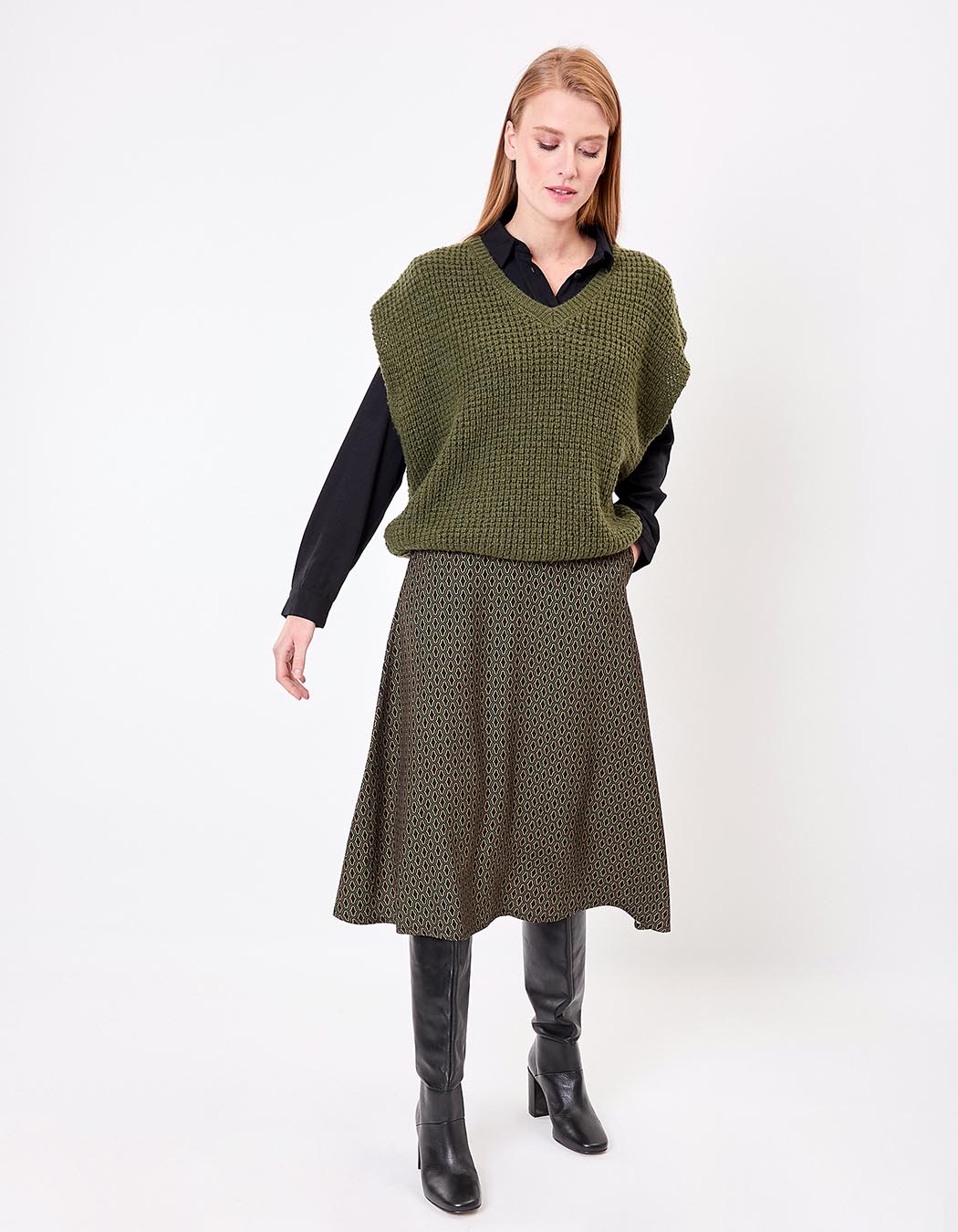 Fancy knit sleeveless sweater femme Princesse Nomade