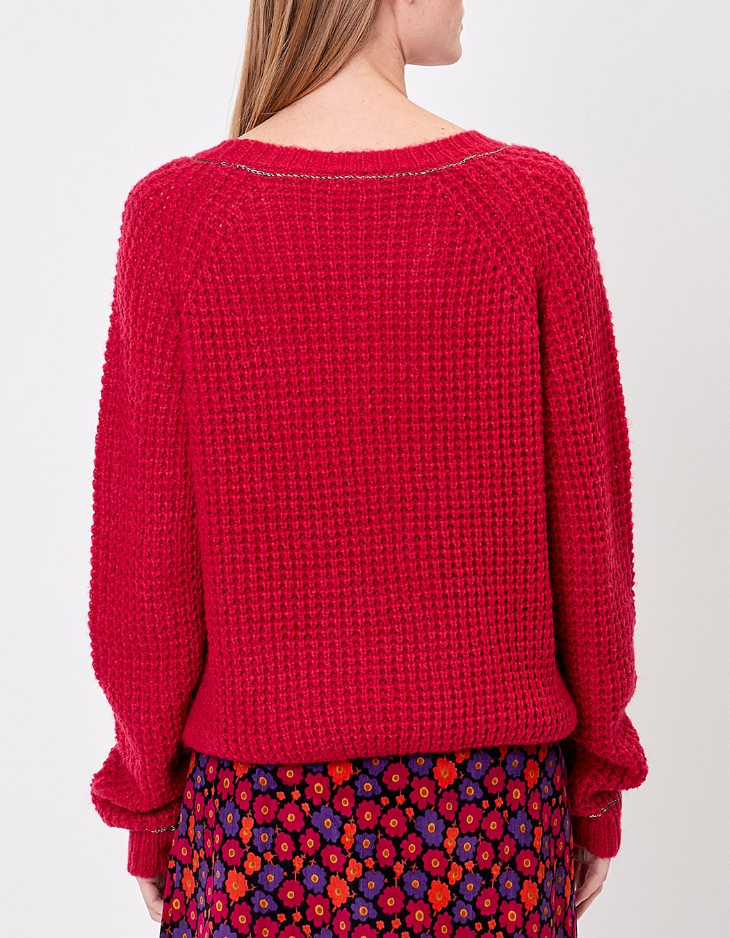 Women’s plain knit cropped sweater femme Princesse Nomade