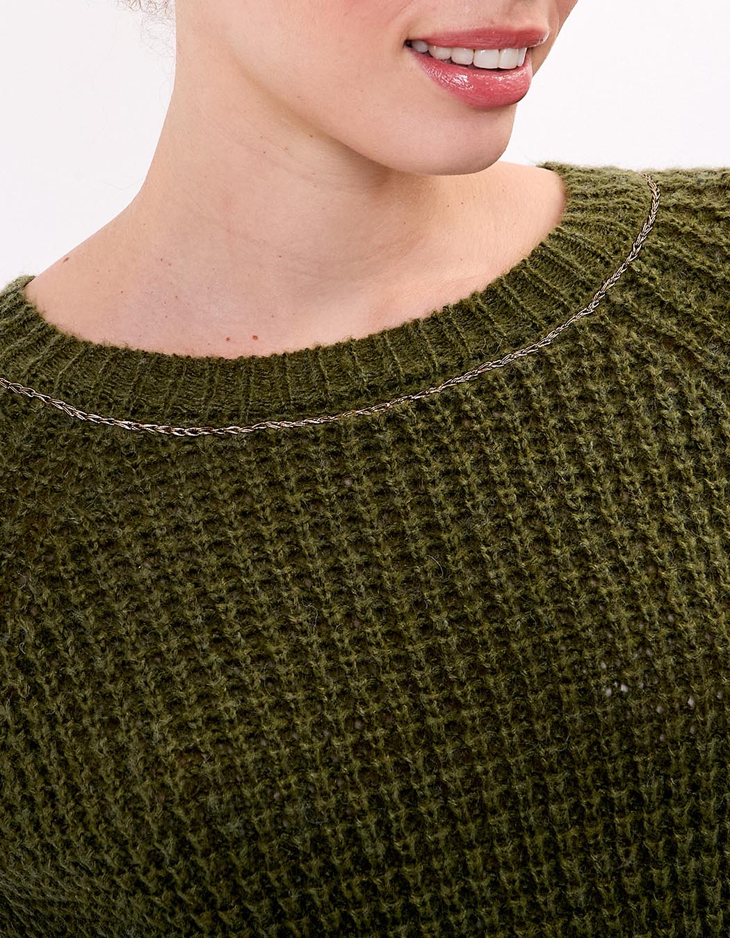 Women’s plain knit cropped sweater femme Princesse Nomade