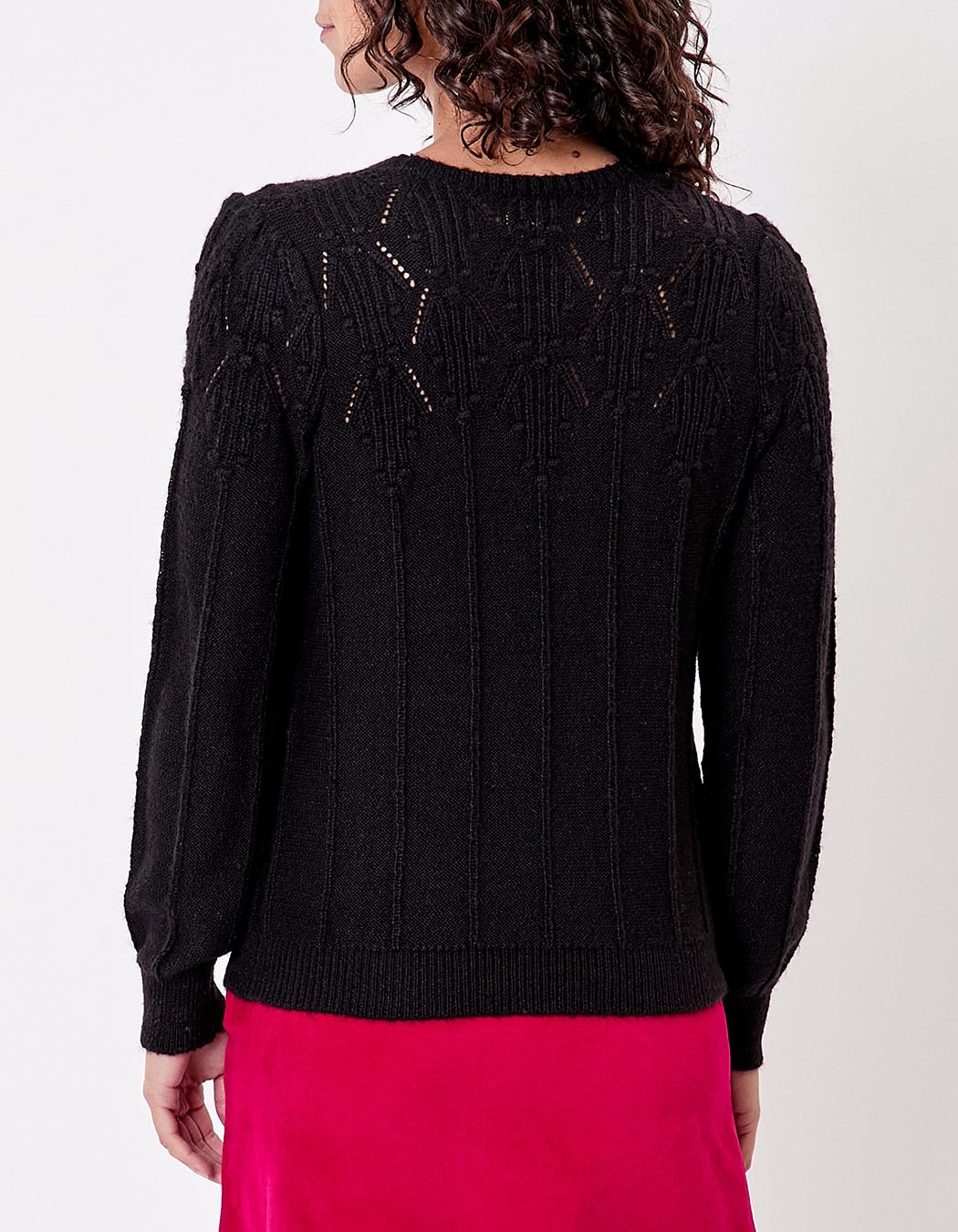 Fancy knit round-neck sweater femme Princesse Nomade