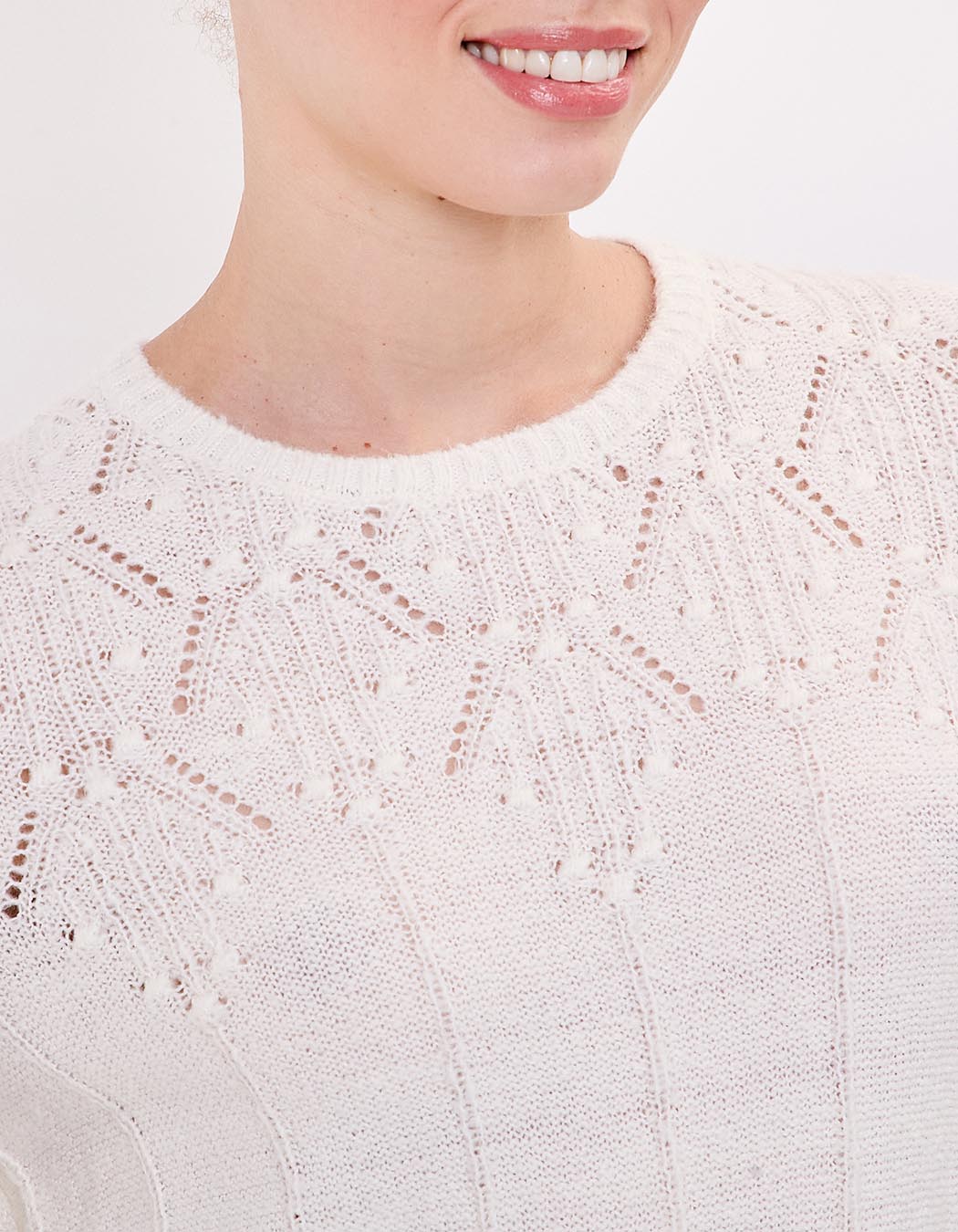 Fancy knit round-neck sweater femme Princesse Nomade