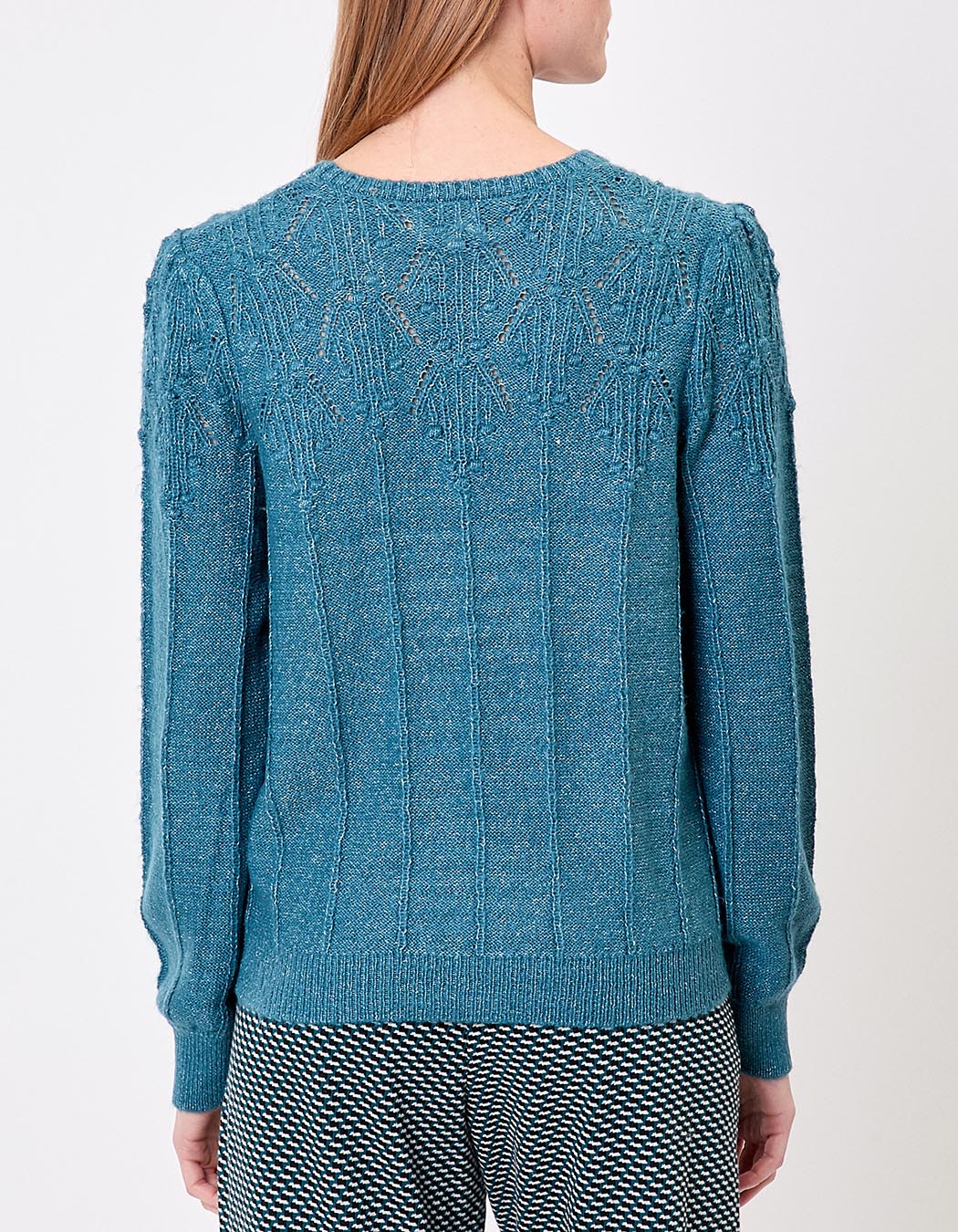 Fancy knit round-neck sweater femme Princesse Nomade