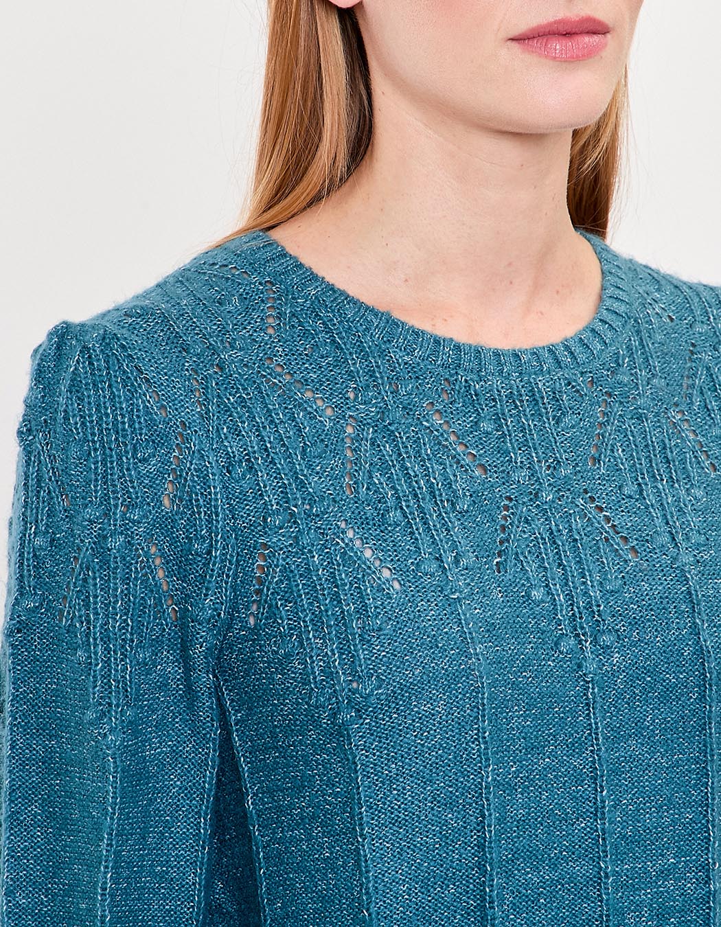 Fancy knit round-neck sweater femme Princesse Nomade