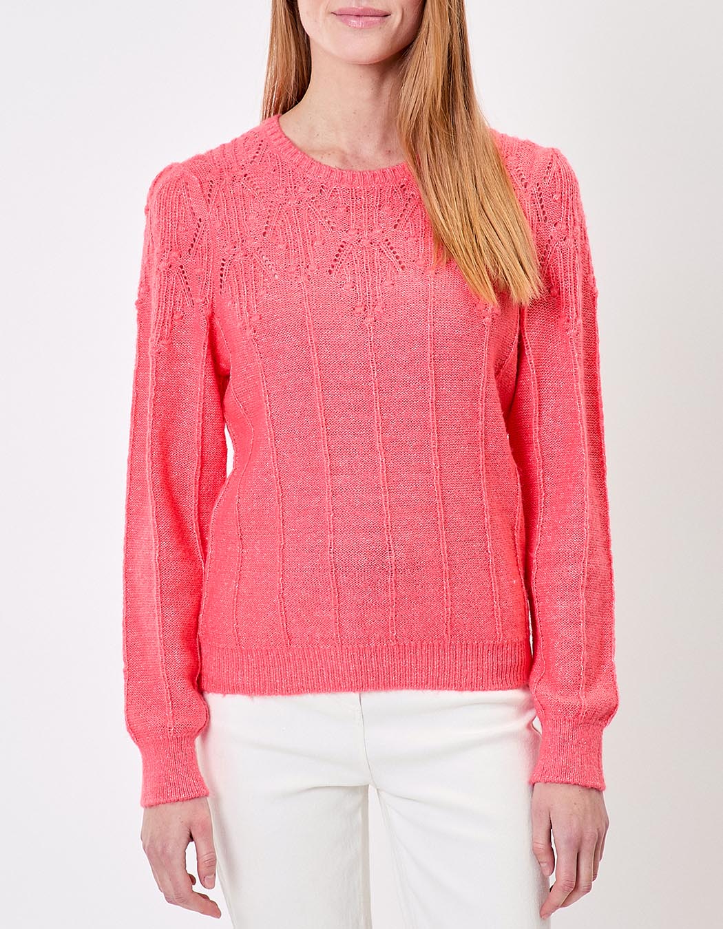 Fancy knit round-neck sweater femme Princesse Nomade