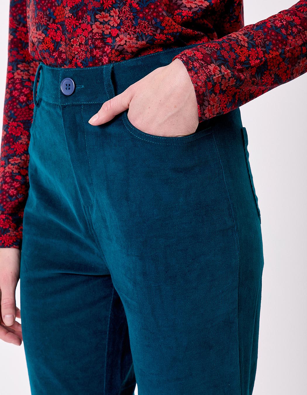 Corduroy flared pants femme Princesse Nomade