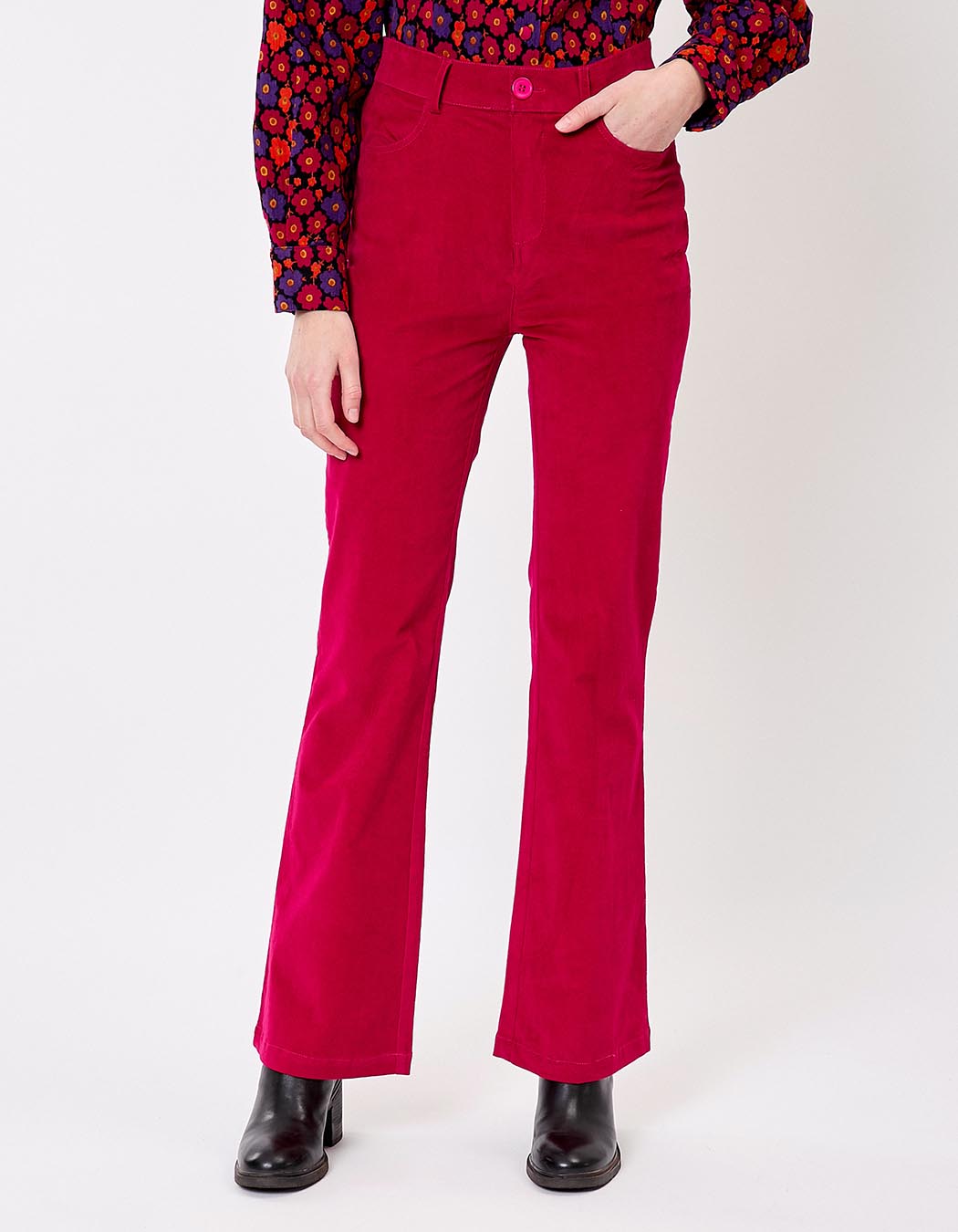 Corduroy flared pants femme Princesse Nomade