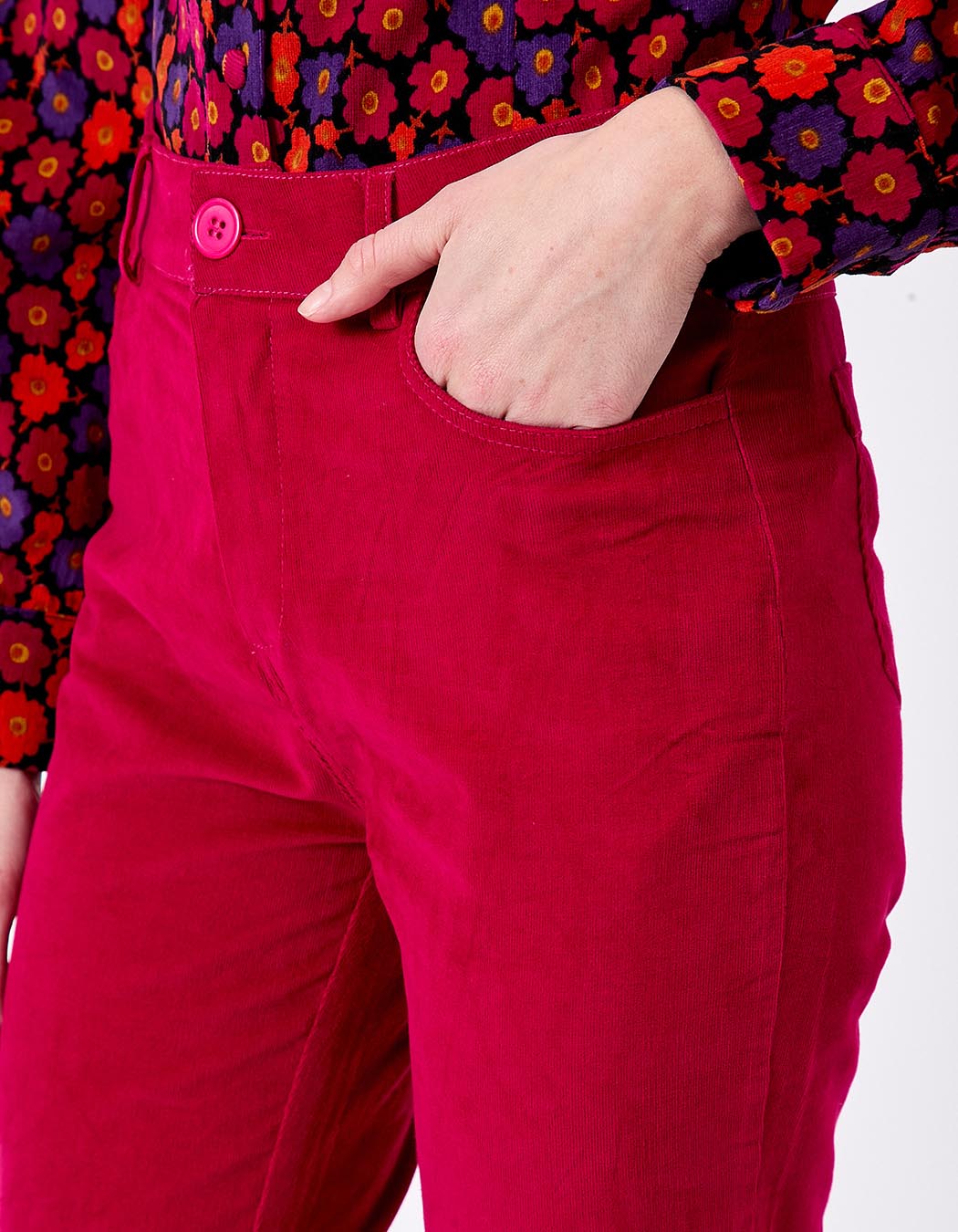Corduroy flared pants femme Princesse Nomade