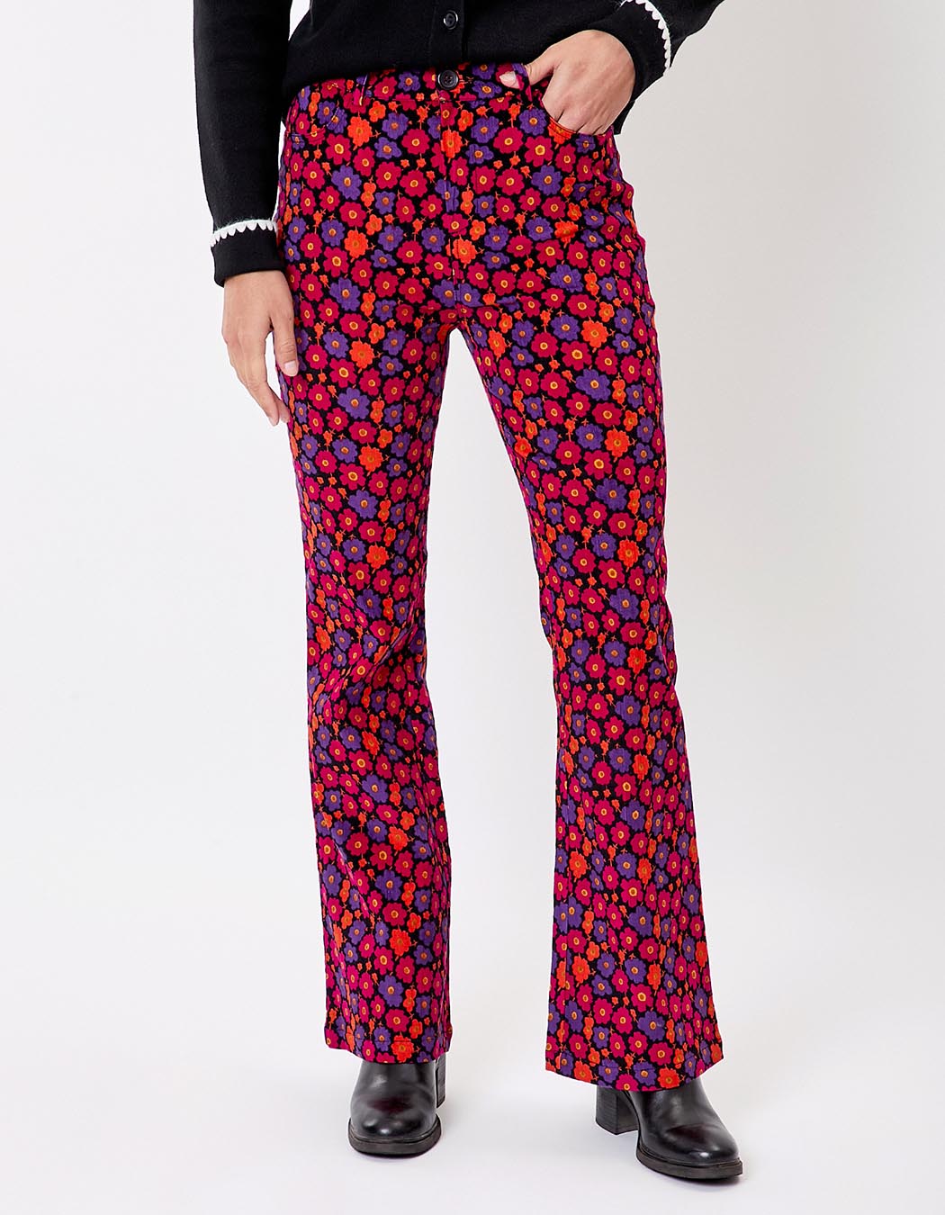 Corduroy flared pants femme Princesse Nomade