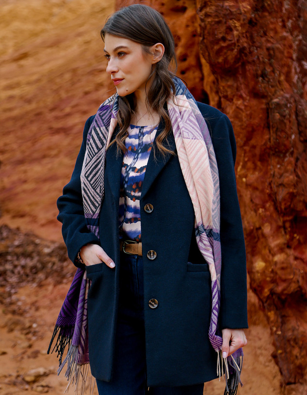 Straight woolen coat femme La Fianc&eacute;e
