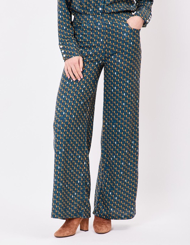 Wide soft knit pants femme La Fianc&eacute;e