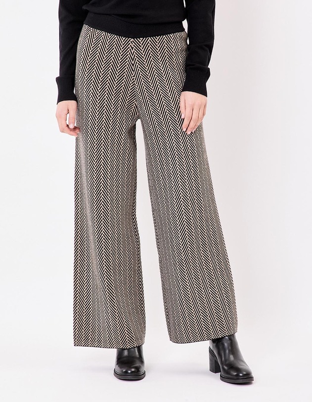 Wide knit pants femme La Fianc&eacute;e