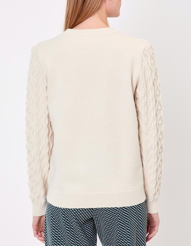 Embroidered knit sweater femme La Fianc&eacute;e