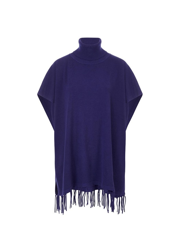 Knit turtleneck poncho femme La Fianc&eacute;e