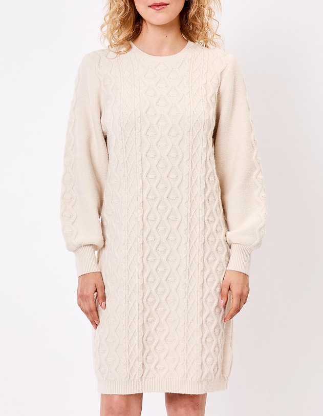 Fancy knit sweater dress femme La Fianc&eacute;e