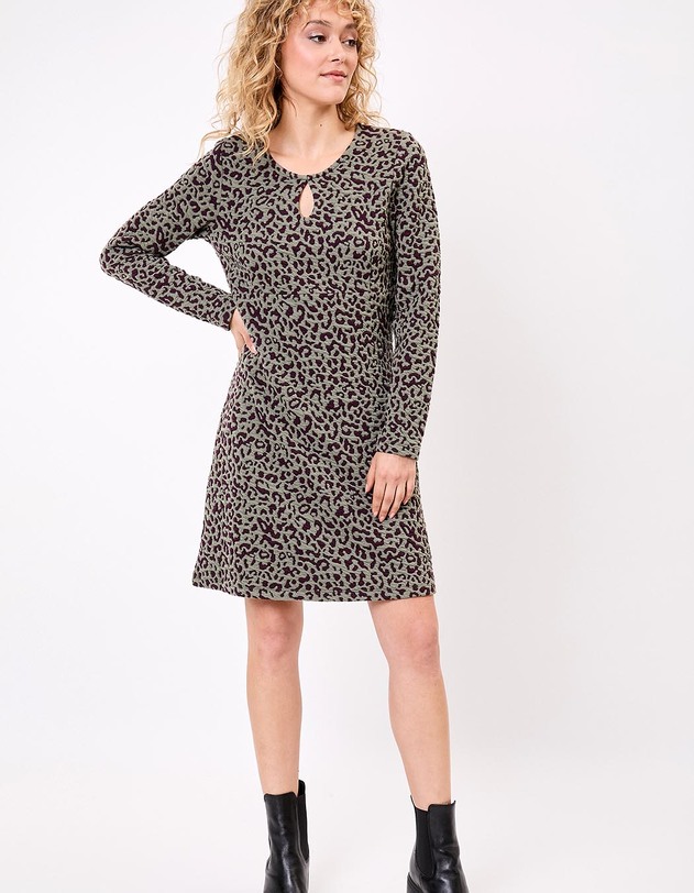 Fitted jacquard knit dress femme La Fianc&eacute;e