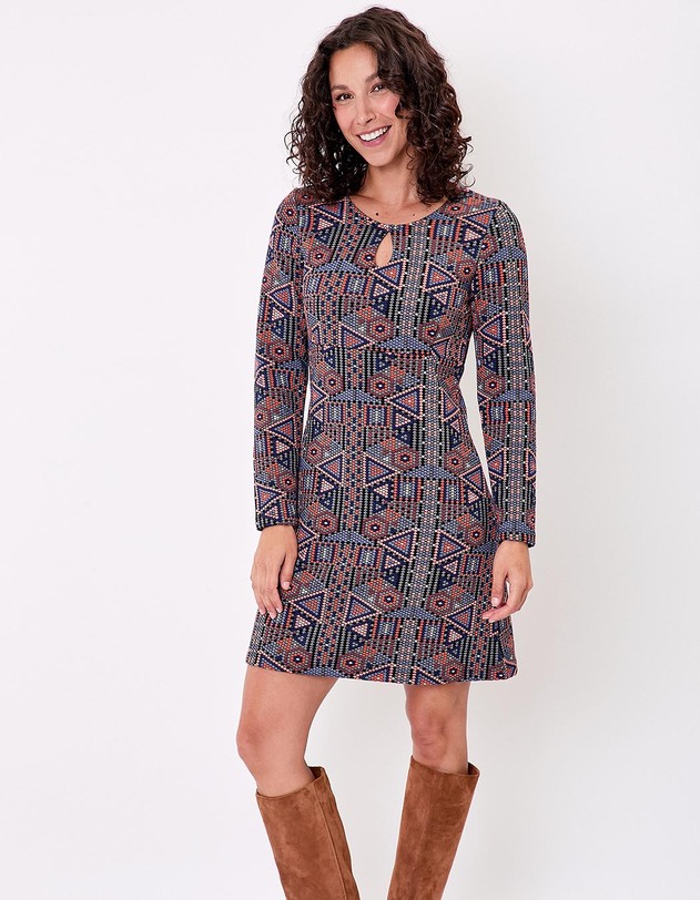 Fitted jacquard knit dress femme La Fianc&eacute;e