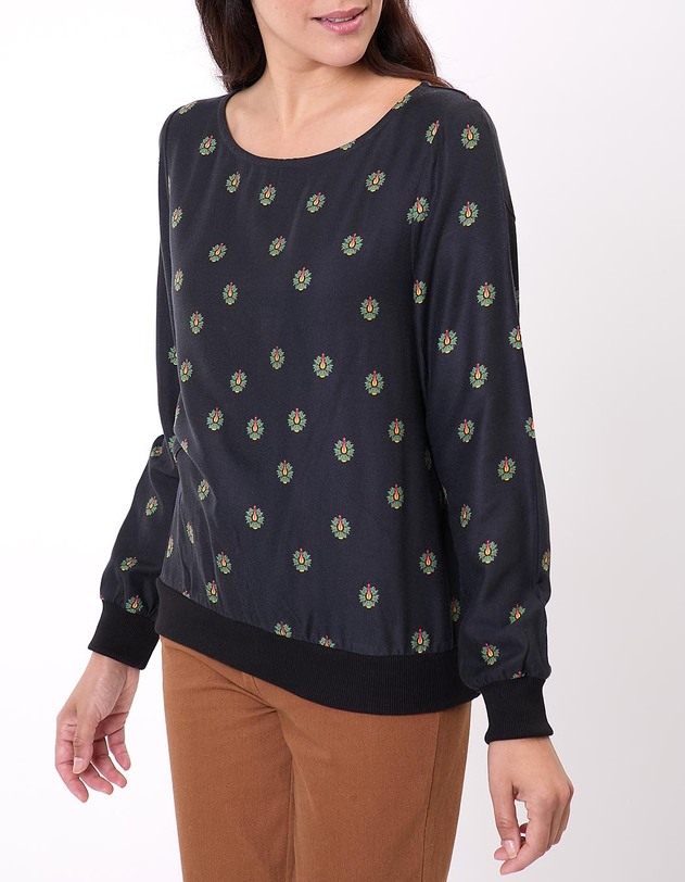 Fluid sweatshirt-style top femme La Fianc&eacute;e