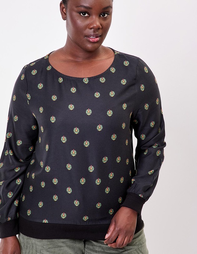 Fluid sweatshirt-style top femme La Fianc&eacute;e