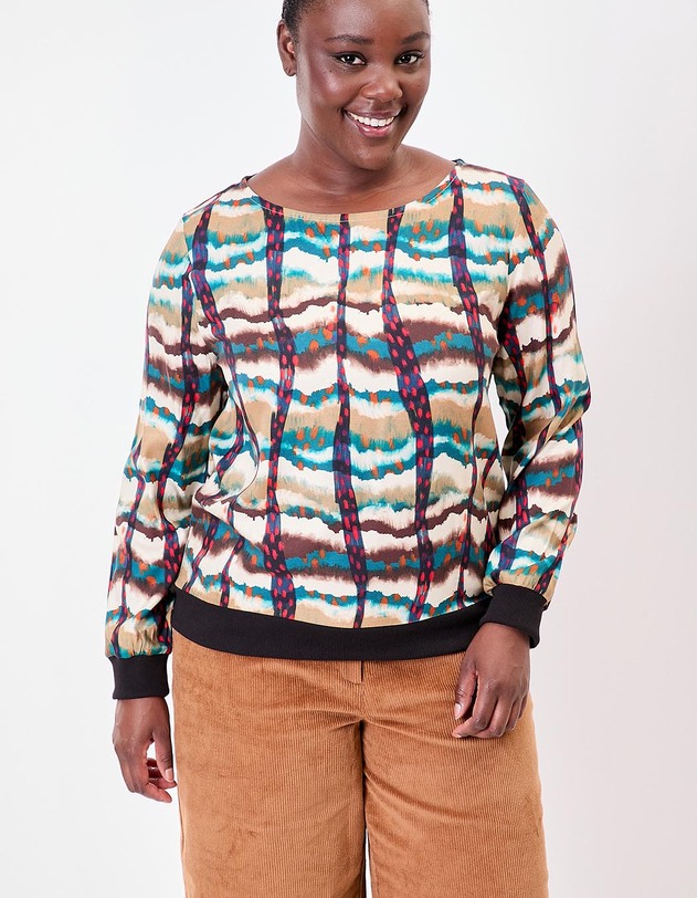 Fluid sweatshirt-style top femme La Fianc&eacute;e