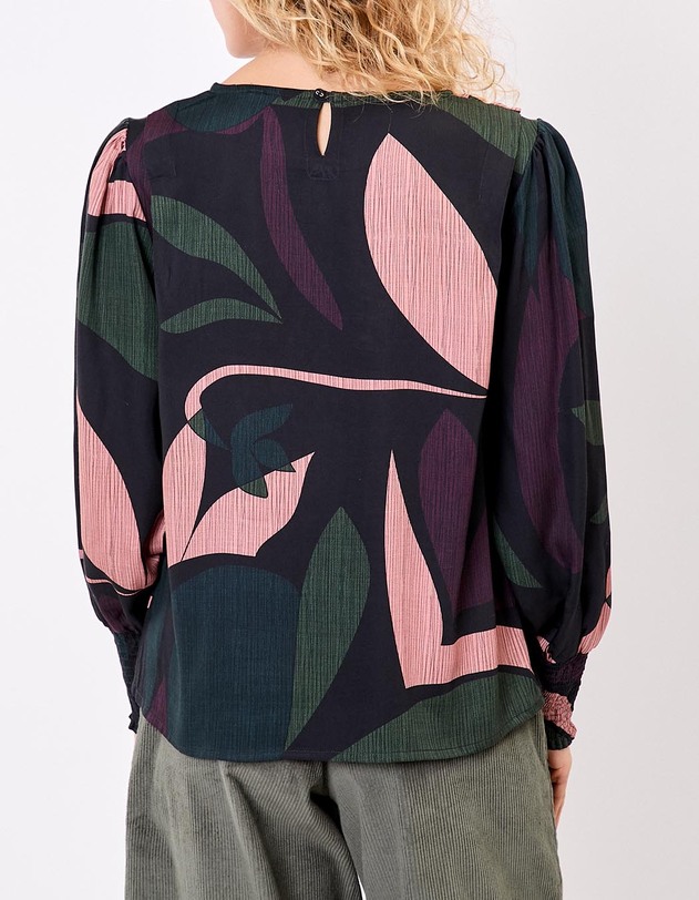 Fluid satin blouse femme La Fianc&eacute;e