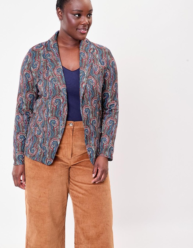 Soft organic knit jacket femme La Fianc&eacute;e