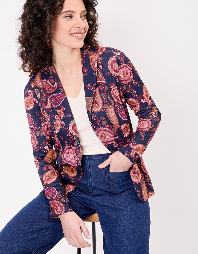 Soft organic knit jacket femme La Fianc&eacute;e