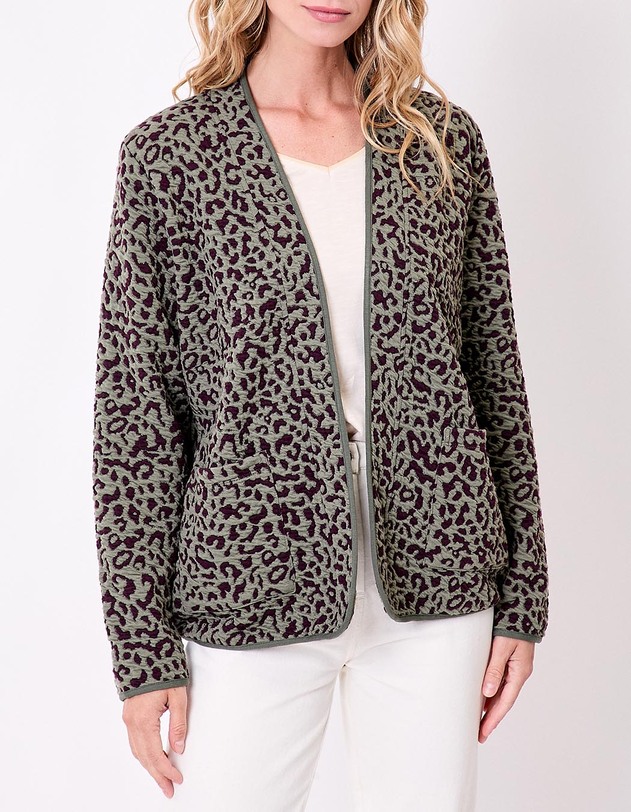 Soft jacquard knit jacket femme La Fianc&eacute;e