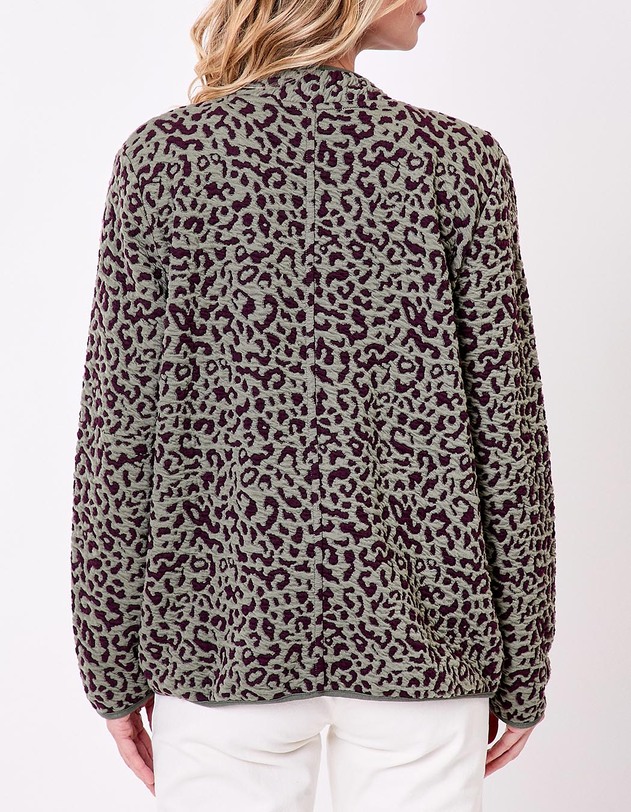 Soft jacquard knit jacket femme La Fianc&eacute;e