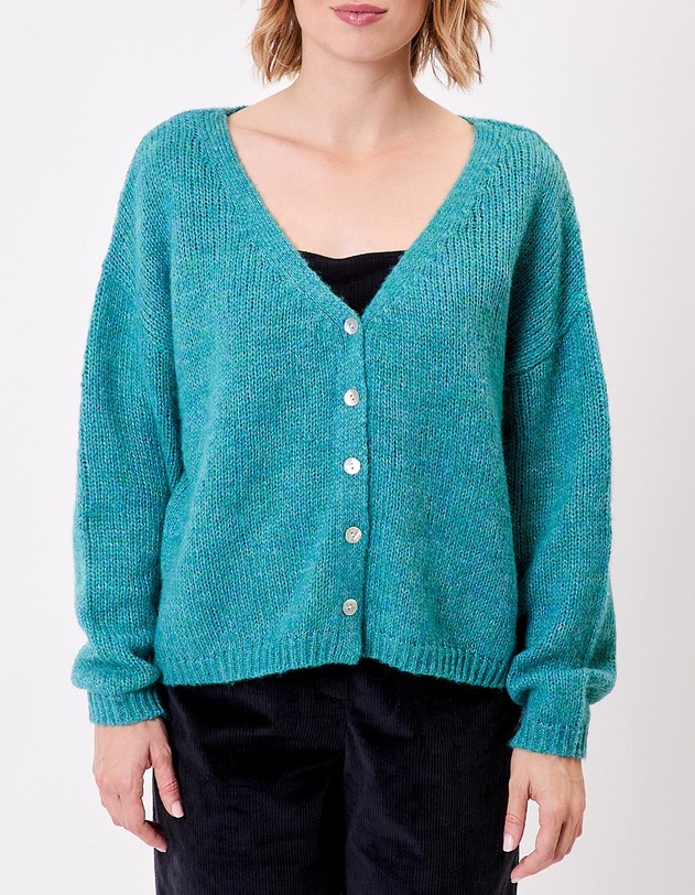 Plain short women&rsquo;s cardigan femme La Fianc&eacute;e