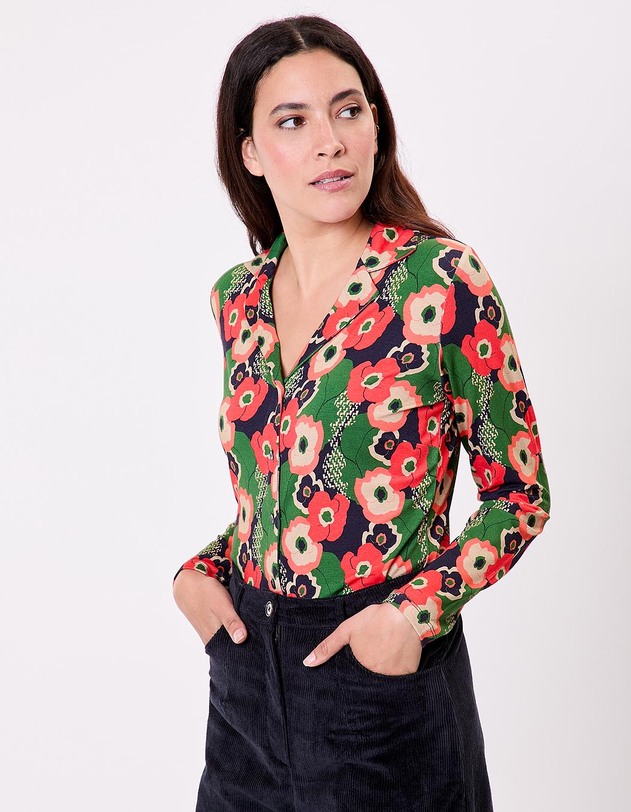 Flowing knit blouse femme Princesse Nomade