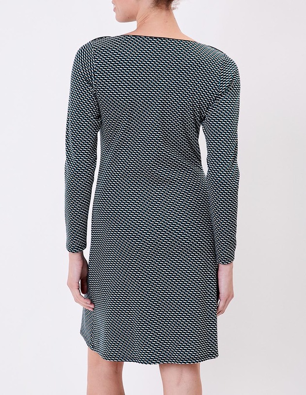 Organic jacquard knit fitted dress femme Princesse Nomade