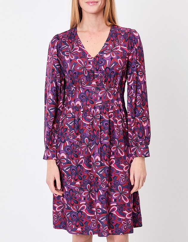 Flowing empire dress with V-neck femme Princesse Nomade